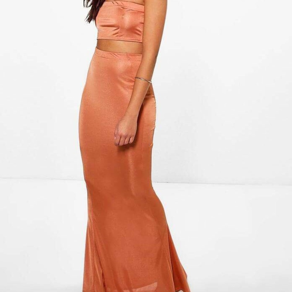 Boohoo Co Ord Maxi Skirt Set